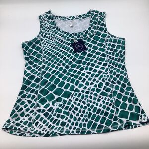 The Bubble Womens Lexi Tank Top Green Size Medium NWT